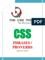 Phrases / Proverbs: English (Precis & Composition)