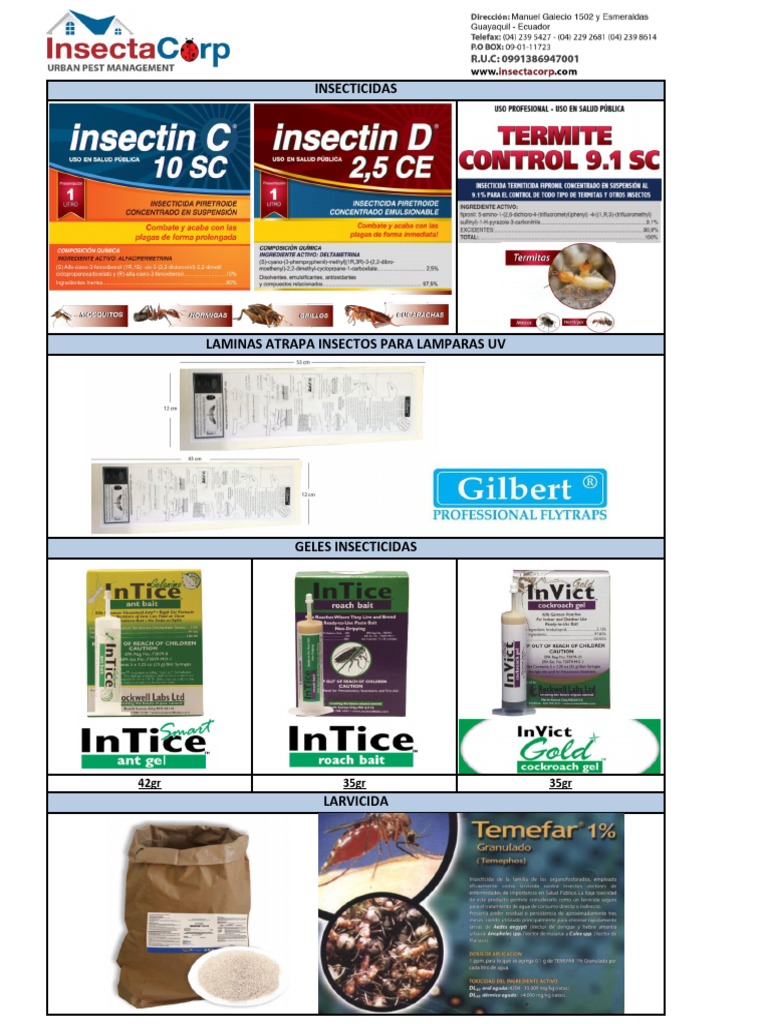 Insecticidas PDF | PDF