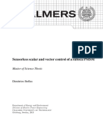 Sensorless Scalar and Vector Control of A Subsea PMSM