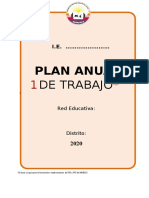 Estructura Del Plan Anual de Trabajo 2019 - Ugel16