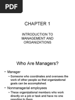 Introduction To Management and Organizations