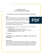 Informativo Ley de Protección del Empleo - Seguro de Cesantía (H.D. Diego Schalper)