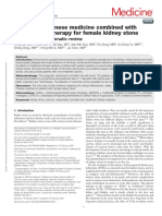 Traditional Chinese Medicine Combined With Conventional Therapy For Female Kidney Stone: A Protocol For Systematic Review.