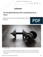 The Dumbbell Workout Plan To Build Muscle at Home - Coach