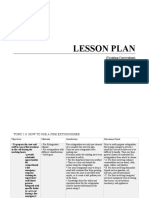 Lesson Plan: (Training Curriculum)