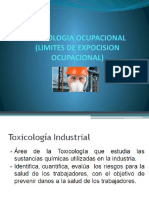 Toxicologia Ocupacional (Limites de Expocision Ocupacional)