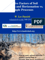 Five Factors of Soil Formation and Horizonation Vs Simple Processes Daniels 071316 PDF