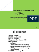 Analisis Harga Satuan Pekerjaan (AHSP) Bina Marga: Pusat Litbang Jalan Dan Jembatan Balitbang Pekerjaan Umum