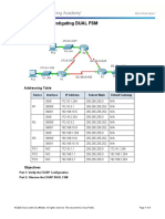 6.3.4.4 Packet Tracer - Investigating DUAL FSM InstructionsPH