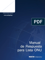 Manual de Respuesta de Lista Onu