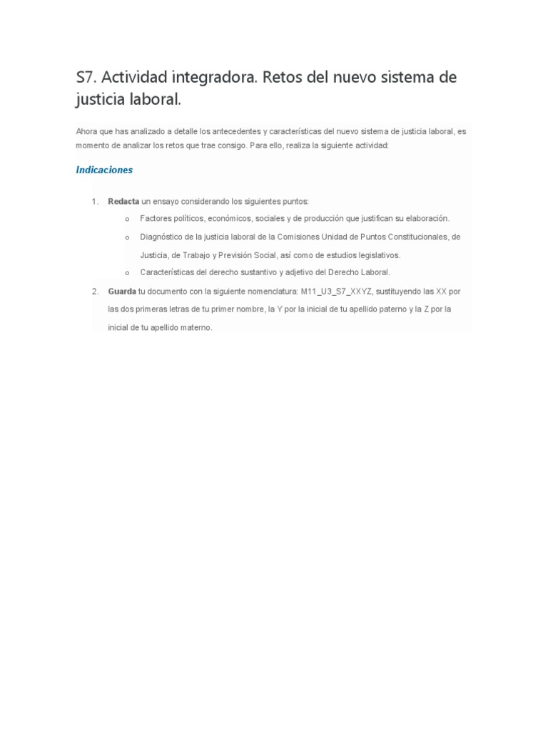 Retos del Nuevo Sistema de Justicia Laboral | PDF