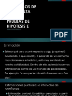 Pruebas de Hipotesis - Intervalos de Confianza PDF