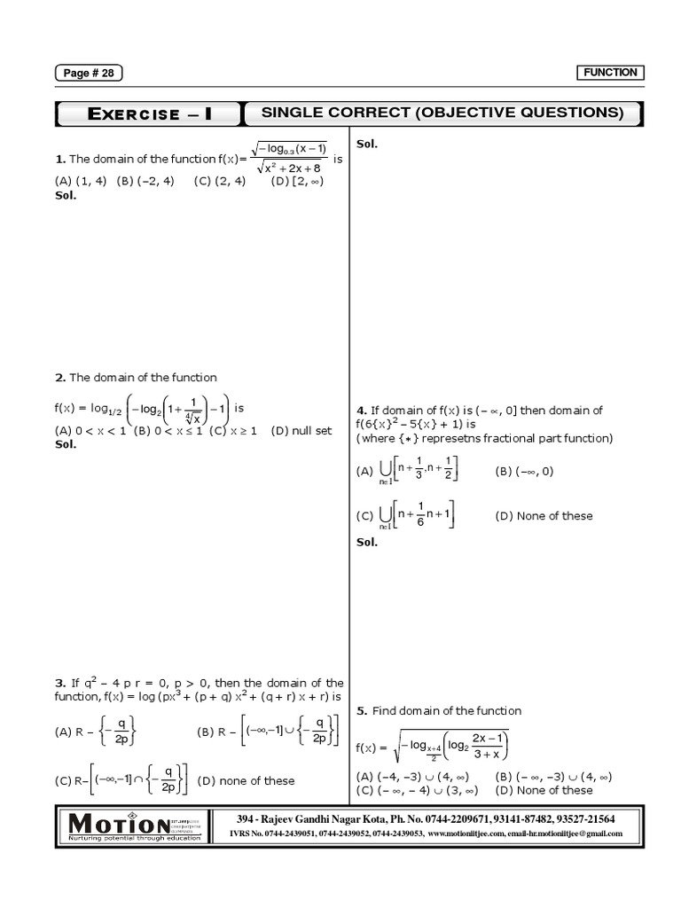 Exercise Pdf Pdf Function Mathematics Trigonometric Functions