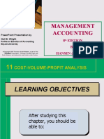 Management Accounting: Cost-Volume-Profit Analysis