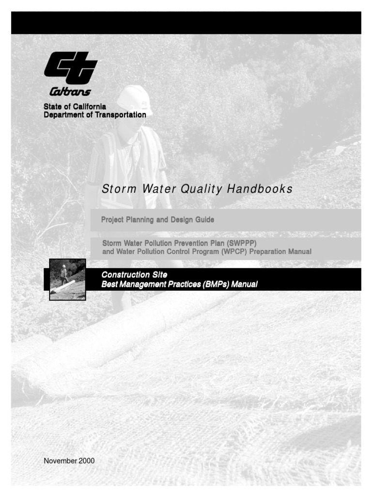 Storm Water Quality Handbooks Stormwater Clean Water Act