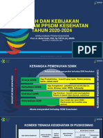 ARAH DAN KEBIJAKAN PPSDM KESEHATAN 2020-2024