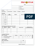 General Assessment Form