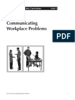 Communicating Workplace Problems: Prosafety Culinary Arts Curriculum Unit 5