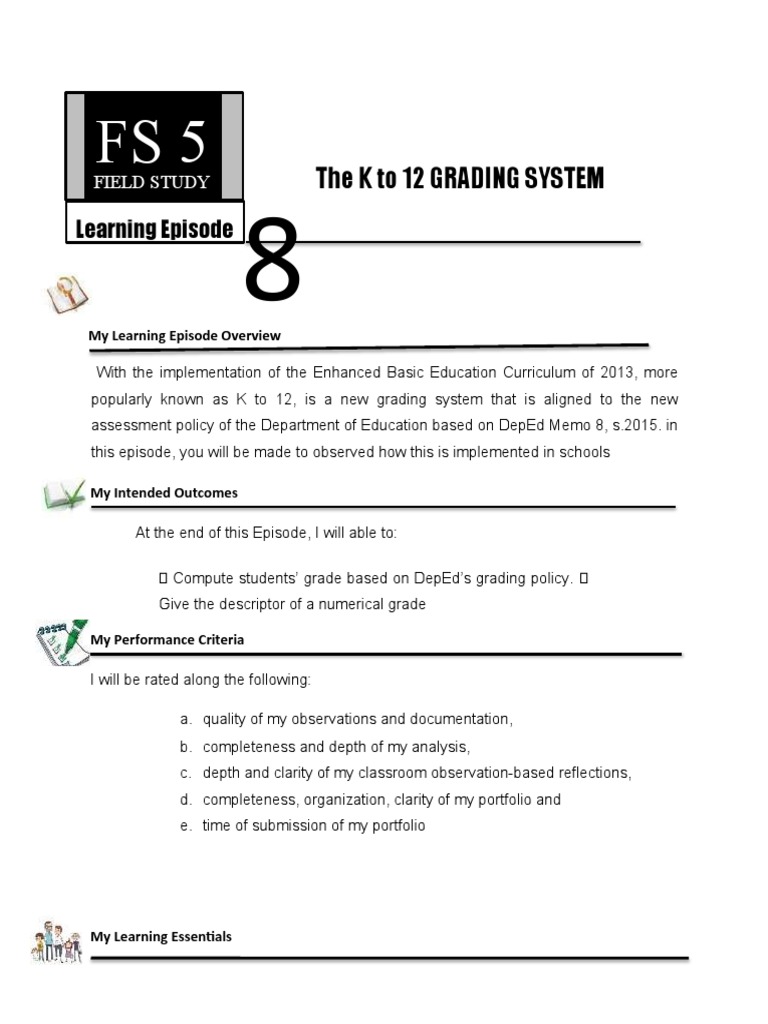 K to 12 Grading System Overview | PDF | Educational Assessment ...