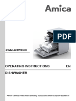 Dishwasher Operating Instructions EN: ZWM 428weuk