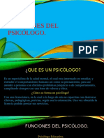 Funciones Del Psicólogo PDF