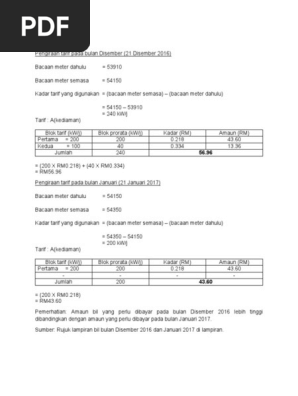 Tarifan Bil Pdf