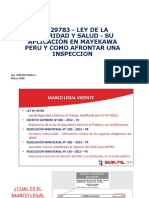 Ley 29783 SST Mayekawa Perú inspección SUNafil