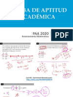 Soluciones PAA 2020 - Razonamiento Matemático