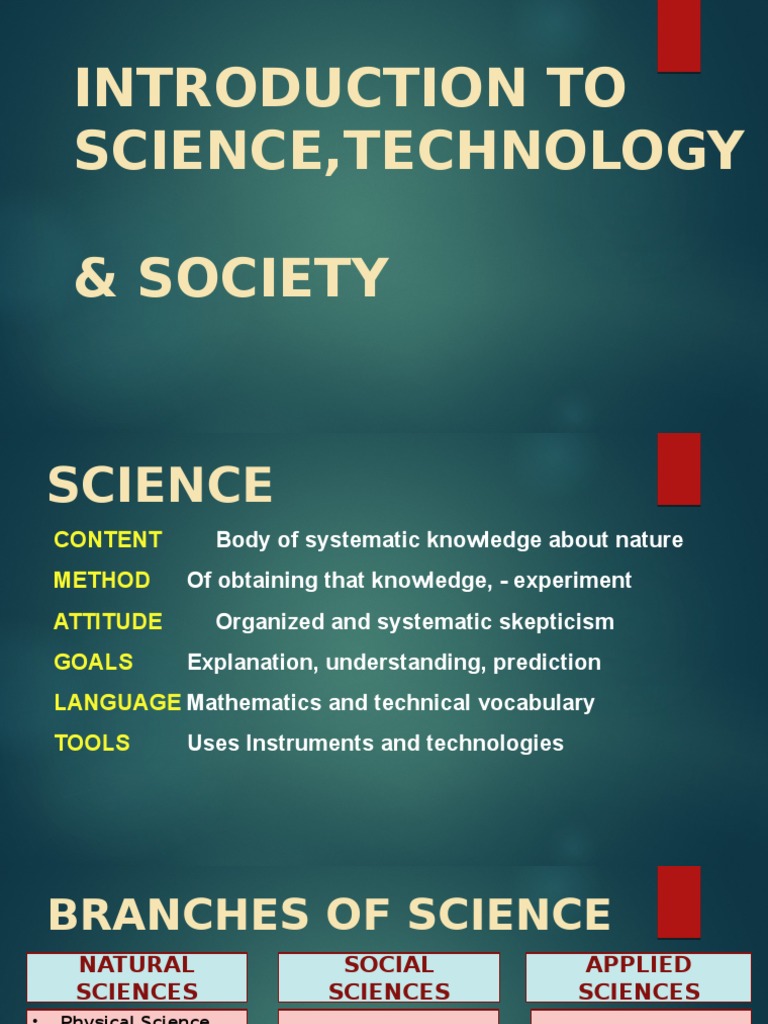 Overview of Applied Science Branches | PDF | Society | Science