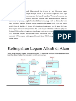 Keberadaan Logam Alkali