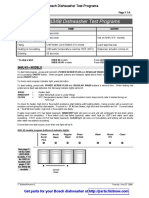 Bosch Dishwasher Multi Model Test Programs PDF