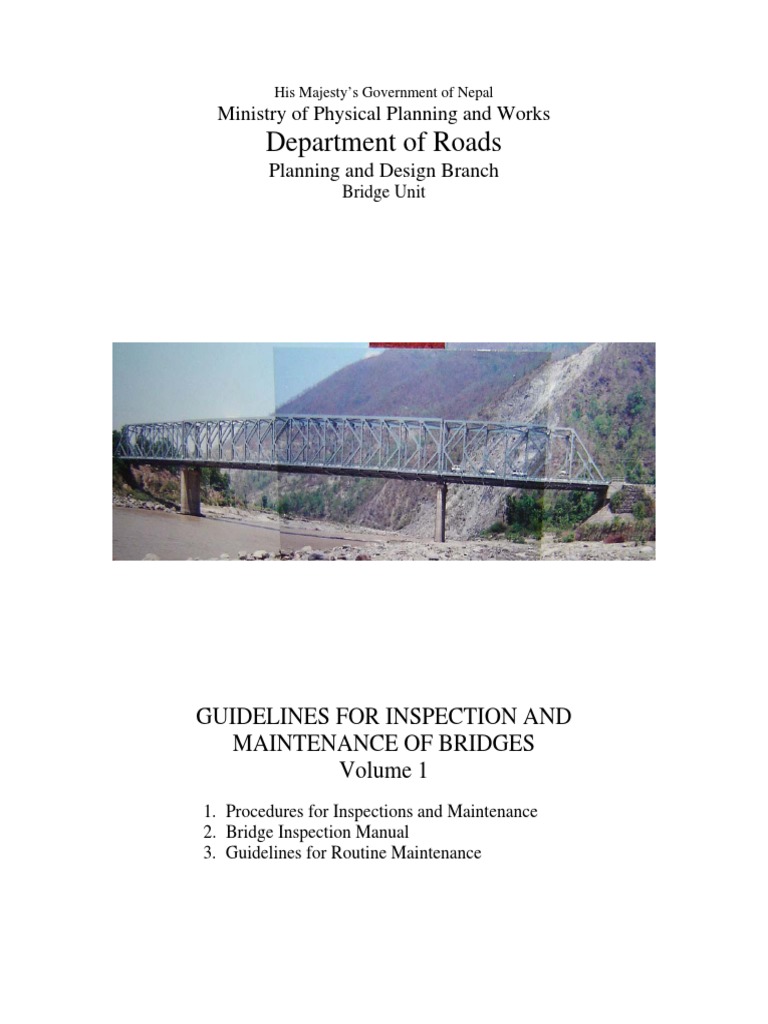 Bridge Inspection and Maintenance Guidelines | PDF | Bridge | Personal ...