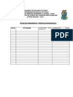Ficha de Frequência Prática Pedagógica I PDF