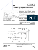 101 DB, 192 KHZ, Multi-Bit Audio A/D Converter: Features General Description