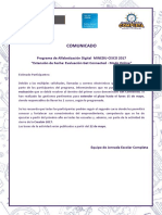 Comunicado-Ampliación Evaluación GET CONNECTED PDF