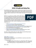 COVID-19 - WEO Health and Safety Plan