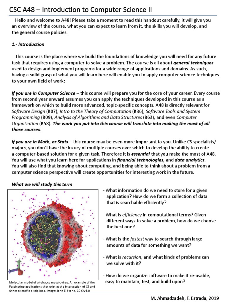 CourseInformation 2019 | PDF | Computer Science | Software