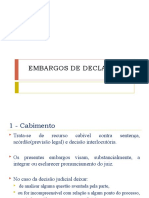 5a aula - EMBARGOS DE DECLARA+ç+âO