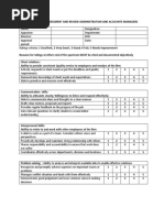 Performance Assessment and Review Admin and Accounts Managers