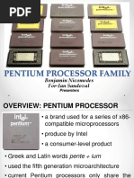 Pentium Processor Family: Benjamin Nicomedes For-Ian Sandoval