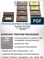 Pentium Processor Family: Benjamin Nicomedes For-Ian Sandoval