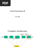 CS346 Code Generation II