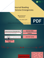 Journal Assignment Hypertensive Emergency