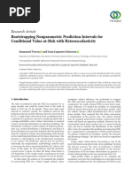 Research Article: Bootstrapping Nonparametric Prediction Intervals For Conditional Value-at-Risk With Heteroscedasticity