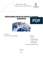 Proiect Impozitarea Forței de Muncă În UE