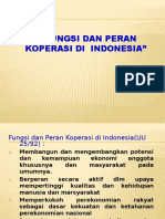 Fungsi dan Peran Koperasi Indonesia