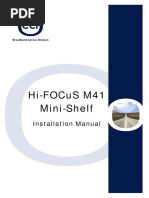 Hi-Focus M41 Mini-Shelf: Installation Manual