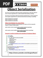 23. Object Serialization with Pickle, JSON and YAML.pdf