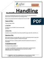 File Handling: Types of Files