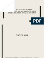 Sejarah &pergerakan Organisasi Mahasiswa Pada Masa Orde Lama, Orde Baru,&reformasi